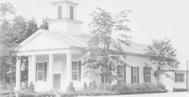 The Hartland Music Hall's historic exterior